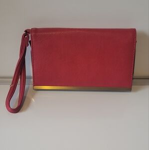 Red Wallet Wristlet